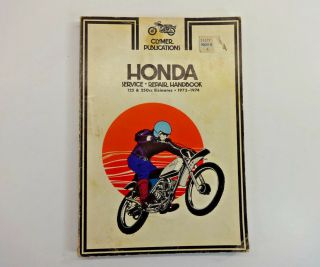 Honda 125 & 250cc Elsinores 1973 - 74 Service Handbook; Clymer 2nd Printing 1975