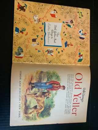 1957 Walt Disney Old Yeller by Irwin Shapiro A Little Golden Book Hardcover 2