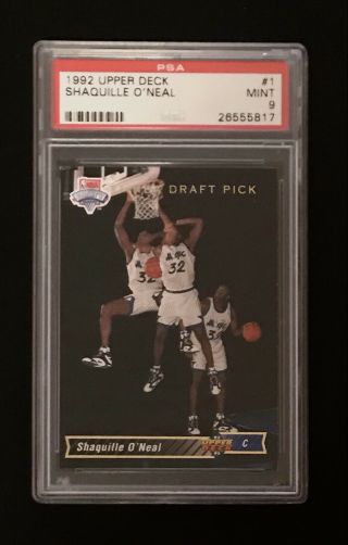 1992 Upper Deck 1 Shaquille O’neal Rc Psa 9
