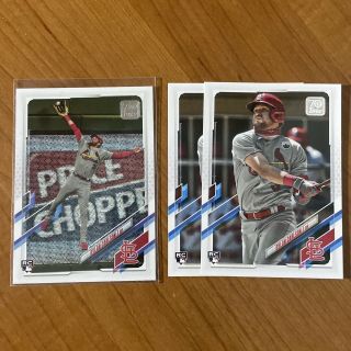2021 Topps Series 1 Dylan Carlson Ssp Photo Variation Rc 285 - Cardinals