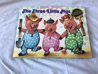 The Three Little Pigs Pop - Up Book 1971 Kabusta 1973 Artia Prague Childrens Nf