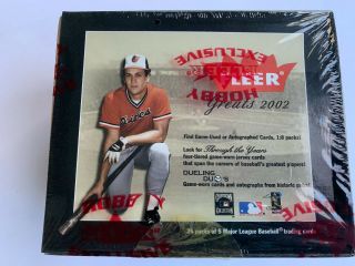 2002 Fleer Greats Of The Game Baseball Hobby Box - - 24 Packs