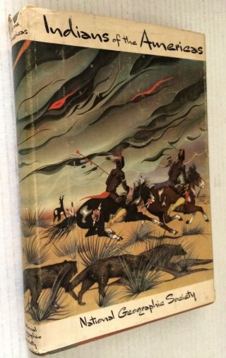 A Book Indians Of The Americas National Geographic Color Illustrated Dust Cover