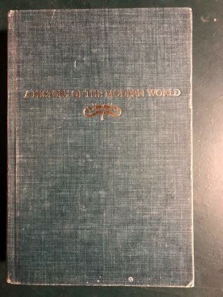 A History Of The Modern World R.  R.  Palmer And Joel Colton 1965 Third Edition