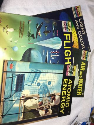 How And Why Wonder Books: Atomic Energy Flight,  Air & Water,  Light & Color Read