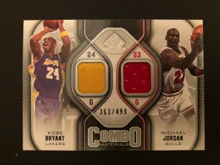 2009 - 10 Sp Game Michael Jordan / Kobe Bryant Combo Materials