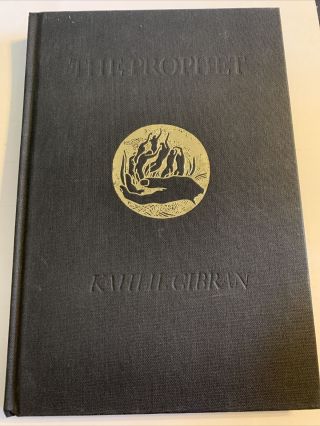 Vintage 1969 The Prophet By Kahlil Gibran Hardcover Pocket Book 4 " X 5 1/2 "