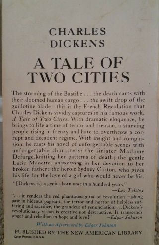 Charles Dickens A Tale Of Two Cities Signet Classics 1963 2