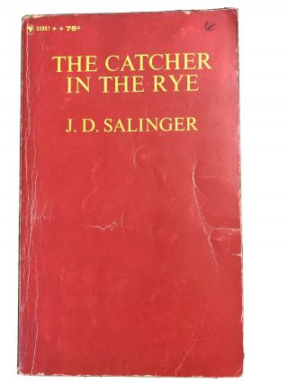 1964 Catcher In The Rye,  Jd Salinger,  Vintage Paperback Acceptable