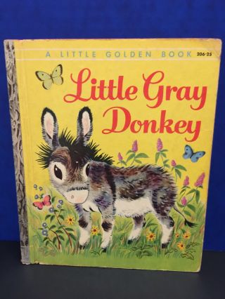 Little Gray Donkey A Little Golden Book By Alice Lunt 206 25,  1st Edition 1954