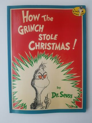 How The Grinch Stole Christmas,  By Dr Suess,  1957,  Paperback Classic