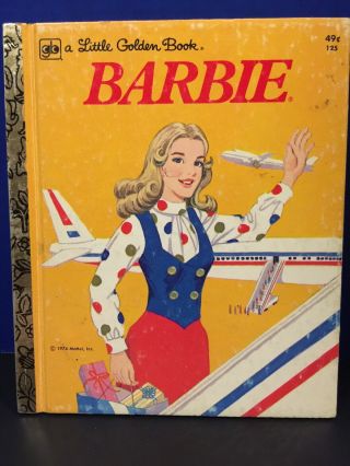 Barbie Vintage 49c Little Golden Book 125 1976 2nd