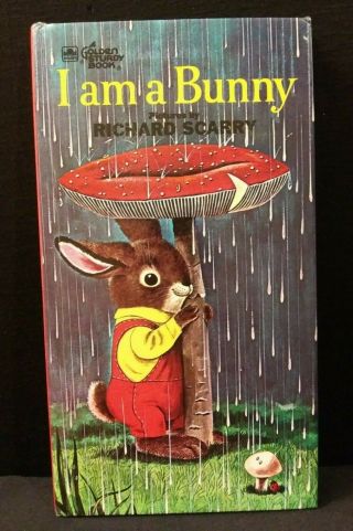 Vintage Children ' s Book I Am A Bunny Golden Sturdy Book 1963 4th Printing 2