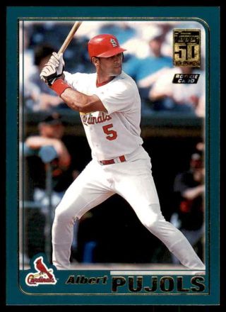 2001 Topps Traded Albert Pujols Rc Cardinals T247 (centered)