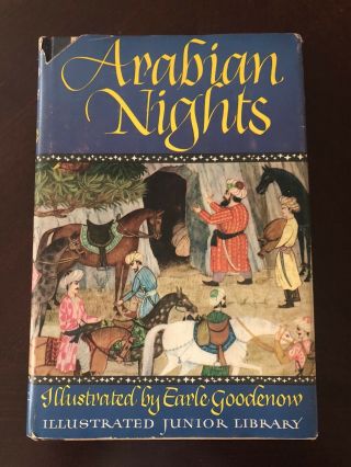 The Arabian Nights - 1946 - Color Illustrations By Earl Goodenow Hc Dj
