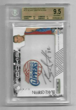 Bgs 9.  5 Blake Griffin 2009 - 10 Panini Rookies & Stars Rc Auto Patch 131 /449