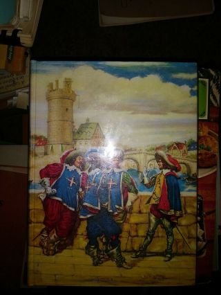 1974 Book The Three Musketeers Dumas Grosset Illustrated Junior Library Edition
