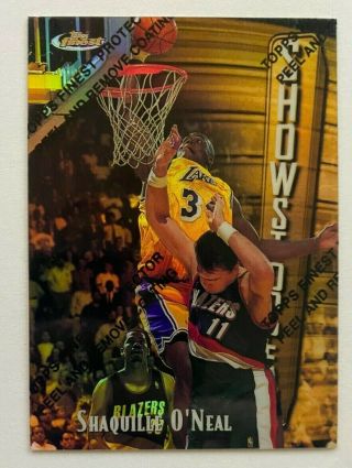 Shaq 1997 - 98 Topps Finest 309 Gold Refractor Shaquille O 