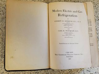 Vintage Book - Modern Electric & Gas Refrigeration by Althouse Turnquist - 1945 3