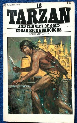 Tarzan And The City Of Gold Edgar Rice Burroughs Paperback 1974