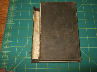 1892 Antique Book Of Common Prayer & Sacraments Episcopal Church Pocket Edition