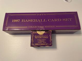 1987 Topps Tiffany Baseball Cards Complete Factory Set 10979
