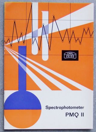 Carl Zeiss Spectrophotometer Pmq 11 Microscope Brochure In English.