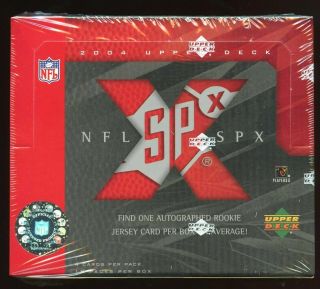 2004 Upper Deck Spx Football Hobby Box - 3 Hits/box - Factory