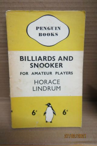 Penguin Books - Billiards And Snooker For The Amateur Players - 1937