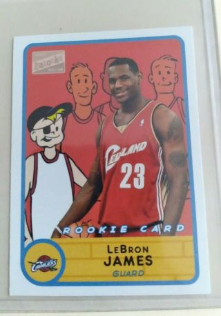 2003 - 2004 Topps Bazooka Lebron James Mini Rookie Card 276