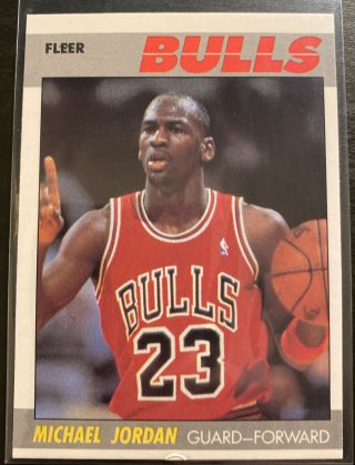 1987 - 88 Fleer Michael Jordan 59 (2nd Year Card) —read—