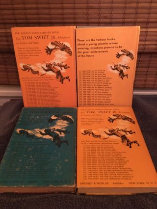 SALE11 Set of Tom Swift Jr.  Adventure Books - HB - PC 8 15 16 17 2