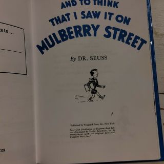 Dr Seuss And To Think That I Saw It On Mulberry Street 3