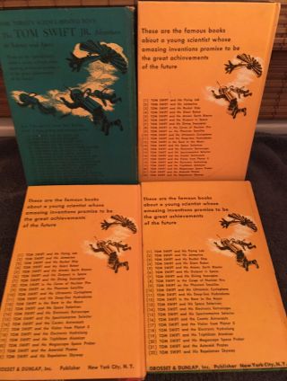 SALE12 Set of Tom Swift Jr.  Adventure Books - HB - PC 10 15 22 24 3