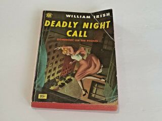 Deadly Midnight Call William Irish (cornell Woolrich) Paperback Book 1940,