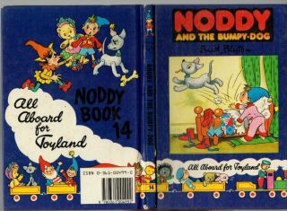 Vintage Enid Blyton 14 Noddy And The Bumpy - Dog Illustrated Childrens Book