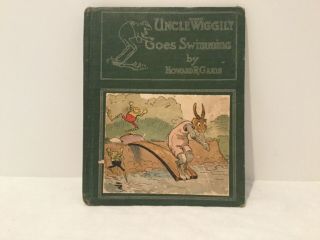 Uncle Wiggily Howard R.  Garis Goes Swimming Book 1924 Newark Jersey Frog Boy