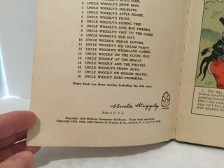 uncle wiggily howard r.  garis GOES SWIMMING BOOK 1924 Newark Jersey frog boy 3