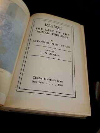 Rienzi The Last Of Roman Tribunes By Edward Bulwer Lytton 1905 3