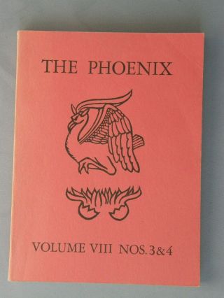 Henry Miller Letters 1937 - 39 To The Phoenix Volume 8 Nos 3&4 Publish Summer 1982