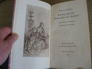 Memoirs of Madame Du Barry - Folio Society Book 1956 3