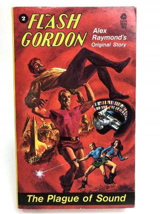 Flash Gordon 2 The Plague Of Sound Alex Raymond Avon 19166 1st Printing Sci Fi