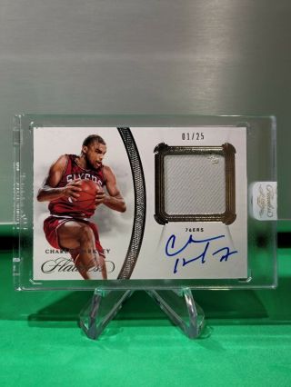 2019 - 20 Flawless Flawless Patch Autographs Sp /25 6 Charles Barkley S5920k
