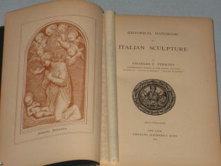 1883 Book Historical Handbook Of Italian Sculpture By Charles C.  Perkins