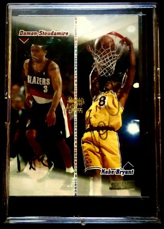 Kobe Bryant/damon Stoudamire Stadium Club Co - Signers Autographed Basketball Card