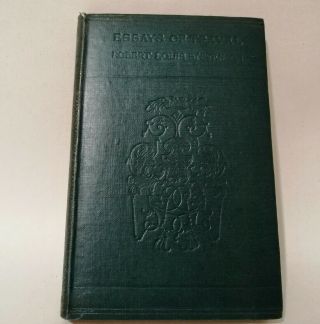 Essays Of Travel R.  L.  Stevenson 1916 Pocket Hardback Book In