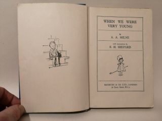When We Were Very Young By A.  A.  Milne 59th Edition 1959 Winnie The Pooh