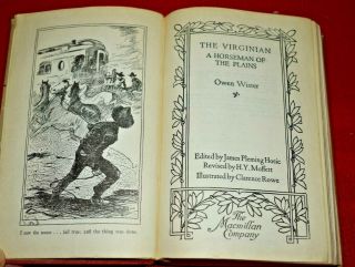The Virginian By Owen Wister - The Macmillan Company 1930 Pocket Classic