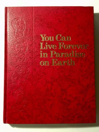You Can Live Forever In Paradise On Earth 1989 Hardcover Watch Tower