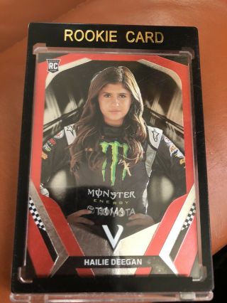 2018 Victory Lane Racing Hailie Deegan Rookie Red Parallel Card /49 Rare